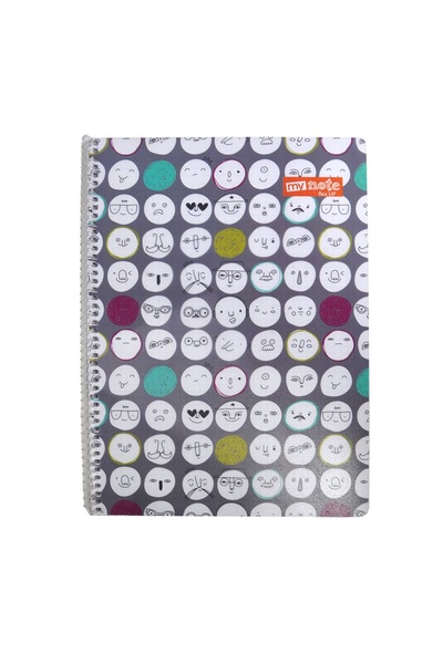 Mynote Flex up Notebook A4 40 Yp Squared Emoji