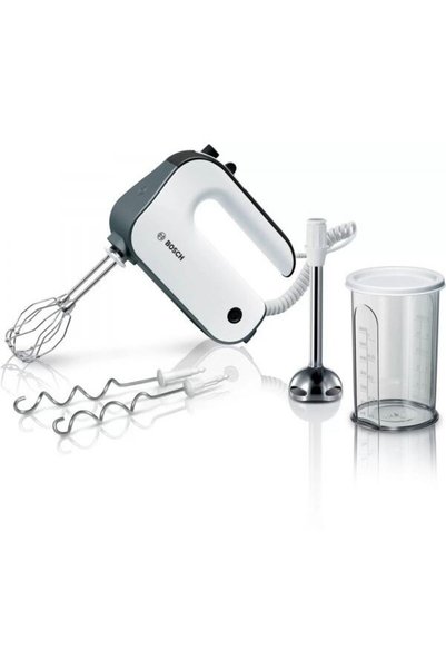 Bosch Mixer de mana MFQ49700, 850 W, 5 trepte de putere + functie turbo, Vas ...