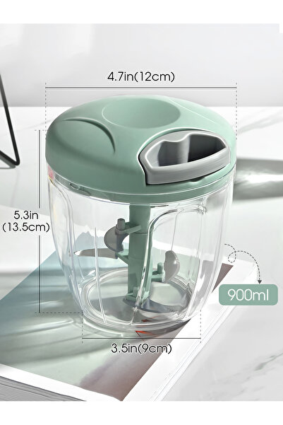 Choice5 Green 900ml Home Kitchen Manual Ginger Grinder Garlic 500ml/900ml Mud...