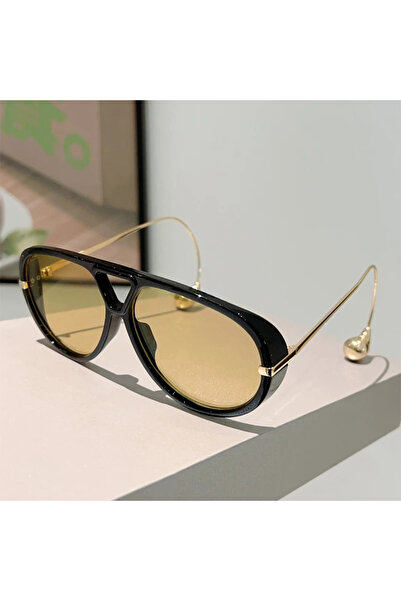 Choice1 as picture shows black-yellow GM LUMIAS Oversized Pilot Sunglasses Ne...