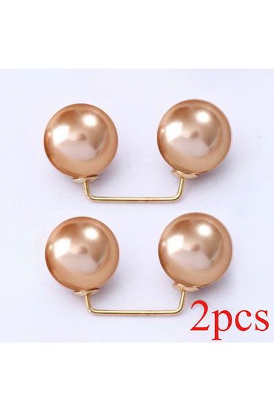 Choice Champagne-2pcs 2pcs Pearl Jeans Ankle Clip, Chest Anti Light Needle, A...