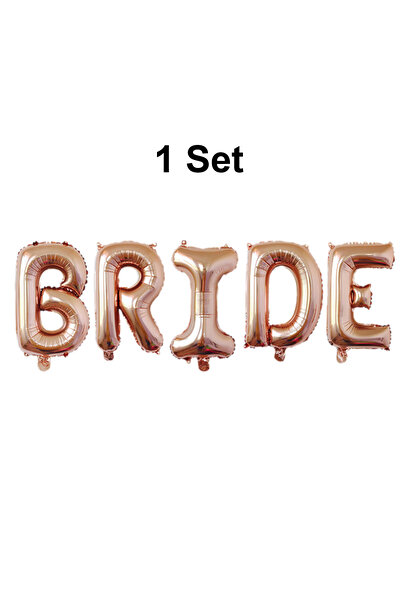 Choice 16-32inch Rose gold 32Inch Giant Bride Balloons Set - Bachelorette Par...
