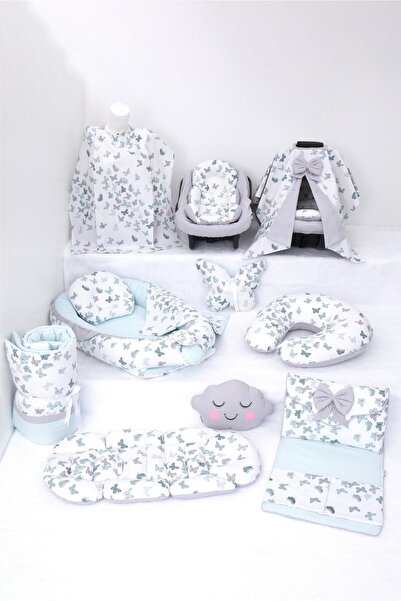 Umaybebek Babynest Puset Örtüsü Alt Açma Emzirme Yastığı Bel Destekli Ana Kuc...