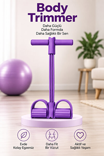 Arfseb Body Trimmer Pilates Direnç Lastiği Karın Kol Bacak ve Tüm Vücut Çalış...