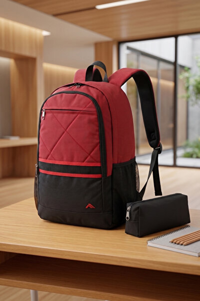 Fiyaka Byhakan Pl-0303 Unisex School and Travel Bag Red