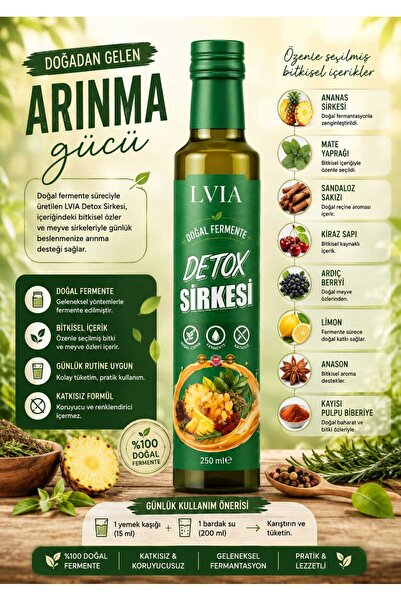 LVİA Detoks Form Ananas Sirkesi 250 Ml