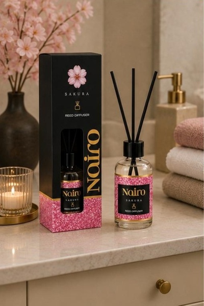 Zeria Home Çubuklu Oda Kokusu Uzun Süre Kalıcı Etkili 100ml Sakura Çiçek Kokusu