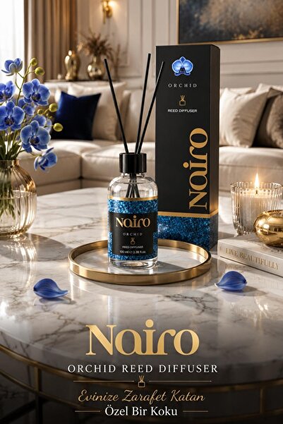 Zeria Home Çubuklu Oda Kokusu Uzun Süre Kalıcı Etkili 100ml Orkide Kokusu