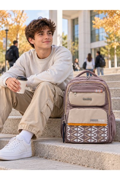 BURUNİ Multi-Purpose Premium School Backpack – Spacious Compartments for High School and Middle School