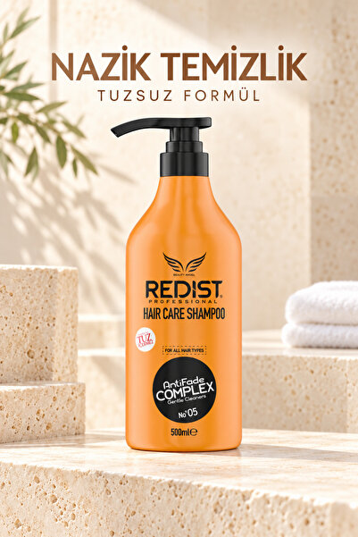 Redist Tuzsuz Brezilya Fönü Şampuanı – Uzun Süreli Pürüzsüzlük ve Yoğun Bakım | Vegan Formül | 500 ml