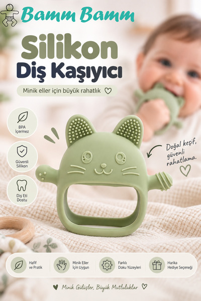 BAMM BAMM Baby Teether Silicone Premium Food Grade