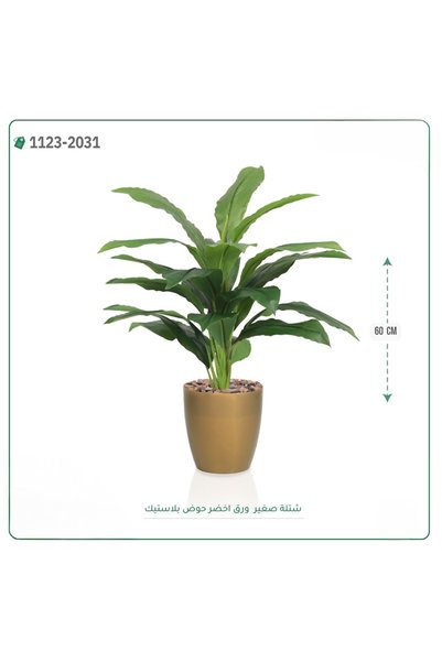 OEMS Artificial greenery paper plant plastic pot {60cm tall}