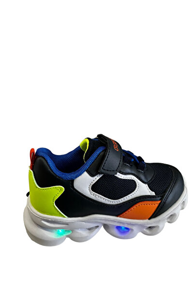 pepino Py23-1253 Navy Blue Cobalt Blue Orange Boys' Sports Shoes Navy Blue Or...