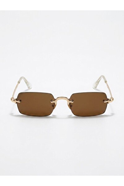 Angel Eyes Vintage Model Uv400 Metal Gold Handle Men's Unisex Sunglasses