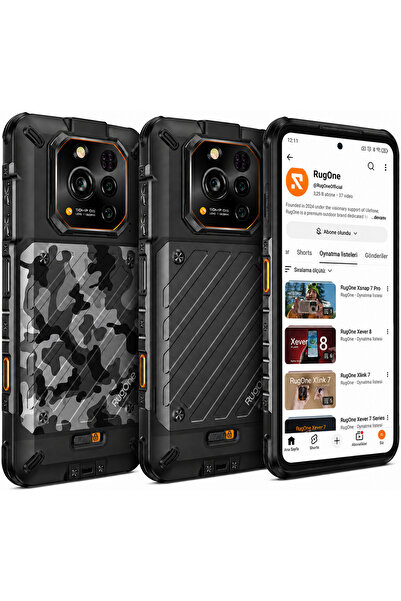 Rugone Xever 7 512 GB 12 GB Gece Görüş Değiştirilebilir Pil Çift SIM + eSIM S...