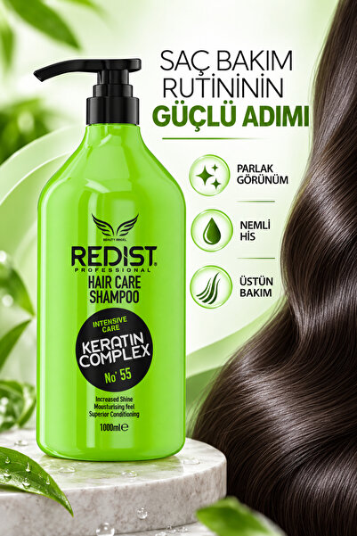 Redist Keratin Şampuan – Onarıcı Ve Güçlendirici Bakım - Vegan 1000 ml