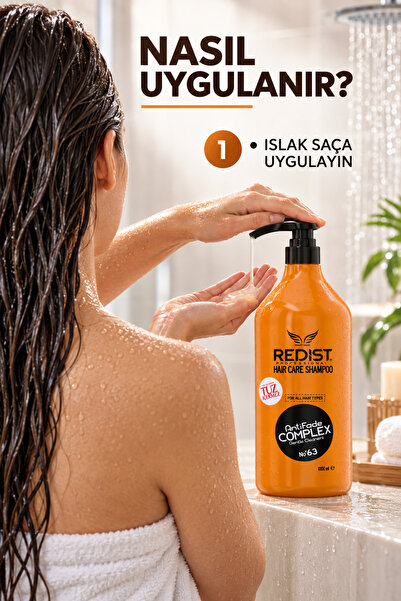 Redist Tuzsuz Şampuan Etkili Keratin Sonrası Bakım – Uzun Süreli Pürüzsüzlük ve Nem Desteği | 1000 ml