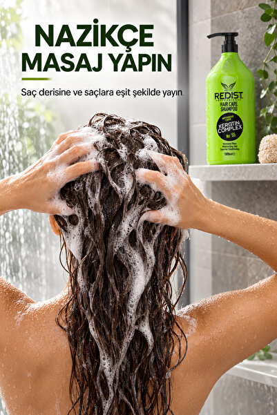 Redist Keratin Şampuan – Onarıcı Ve Güçlendirici Bakım - Vegan 1000 ml