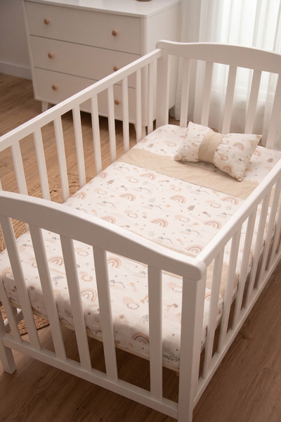 Kista Baby طقم لحاف أطفال قوس قزح - لحاف، وسادة، ملاءة سرير