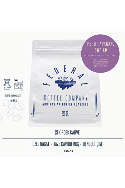 FEDERAL COFFEE COMPANY Peru Papagayo (Çekirdek Kahve) 250gr