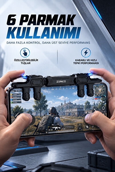ZOİNCO CYBER SHOT PUBG Tetik Mobil Oyun Tetiği | Hassas Gaming Trigger | Telefon Tetiği