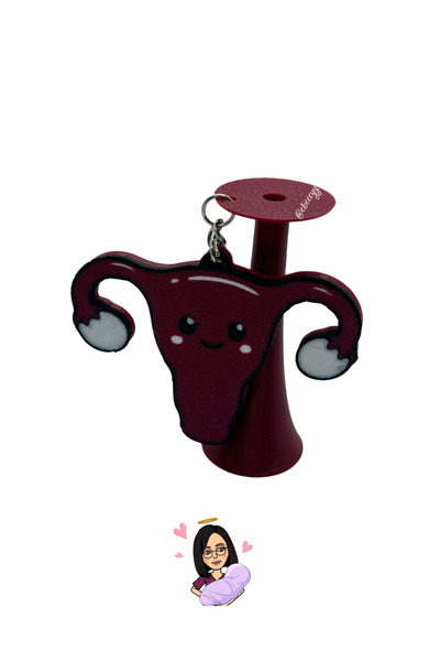 Ebeceyy Uterus & Feteskop Anahtarlık
