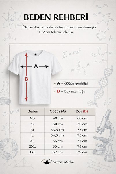 Satranç Medya Scientific Happiness - Science T-Shirt