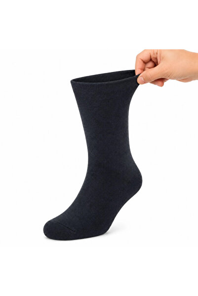 Berselya Underwear&Accessories Bambu Çorabı Lastiksiz Dikişsiz Burun Siyah Uz...