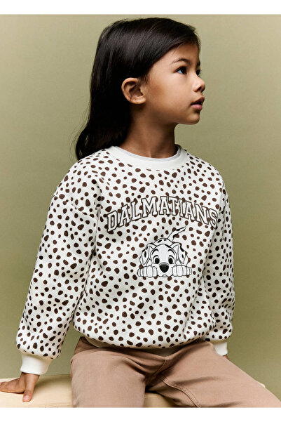 MANGO Baby 101 Dalmaçyalı pamuklu sweatshirt