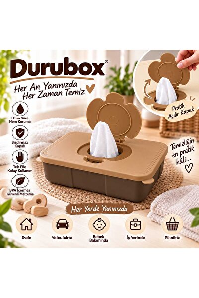 DURUBOX Islak Mendil Kutusu Beyaz