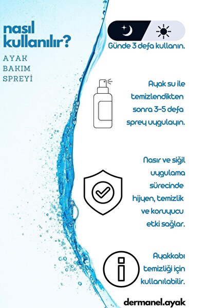 Dermanel Ayak Bakım Spreyi + Nasır Solüsyon Seti
