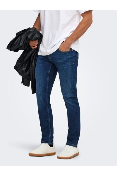 Only & Sons Blugi slim fit ONSLOOM cu talie joasă, croială skinny