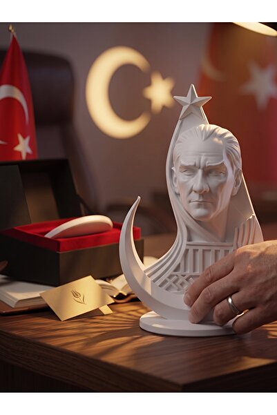 Fullment Atatürk ve Ay Yıldız Temalı Hediyelik Büst Klasik Anıtkabir Detaylı ...