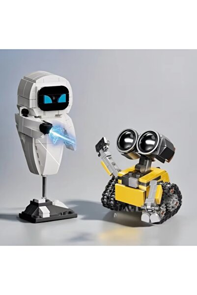 Choice1 2pcs Wall.E Eve Small Particle Robot Assembly Model Kit Action Figure...