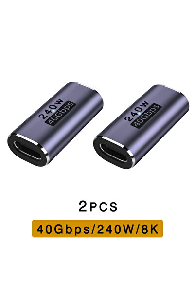 Choice5 2pc CM-CM ZT NNBILI USB4 Adapter USB C To USB C Thunderbolt 3/4 40Gbp...