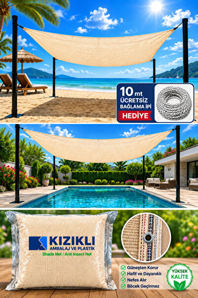 KIZIKLI GÖLGELİK %95 Kolonlu Kuşgözlü 3 MT X 5 MT