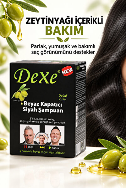 Dexe Black Hair Shampoo - Saç Siyahlaştırıcı Şampuan 10 Adet Kutu