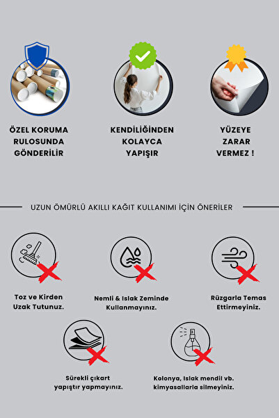 Pi Papers Kılavuz Çizgili - Elektrostatik Özellikle Tutunan, Yazılıp Silinebilen, Inovatif Yazı Tahtası Pano.