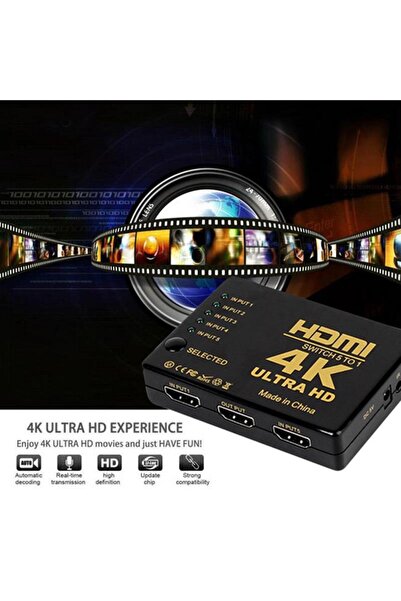 Onten Gplus IFSWT-501 5 Port Kumandalı 4K 2160p 3D Uyumlu HDMI Switch
