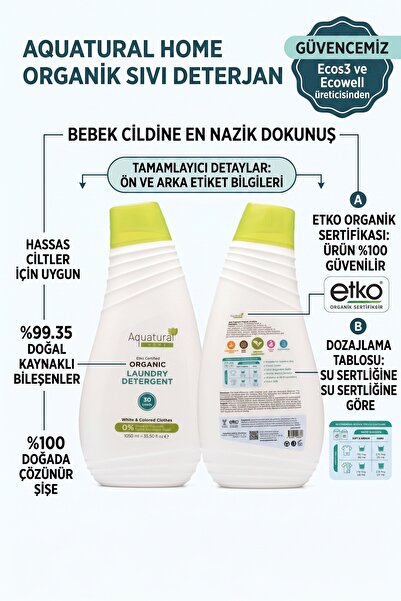 Organik Çamaşır Deterjanı 1050 ml