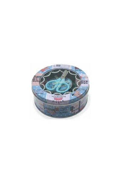 Generic Metal Round Sewing Box