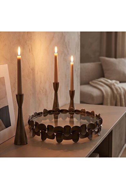 Lorena Home Decor Metal Tepsi