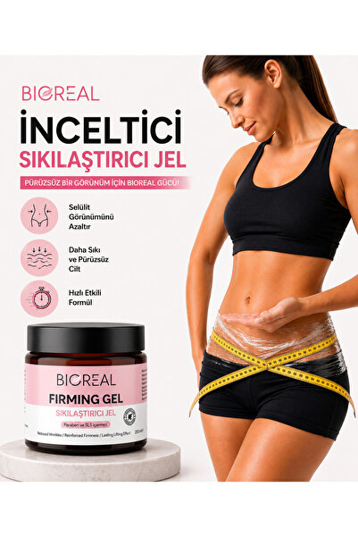 BİOREAL Selülit Kremi 250 ML Sıkılaştırıcı Toparlayıcı Jel Karın Bel Basen Bacak Vücut Bakım Jeli