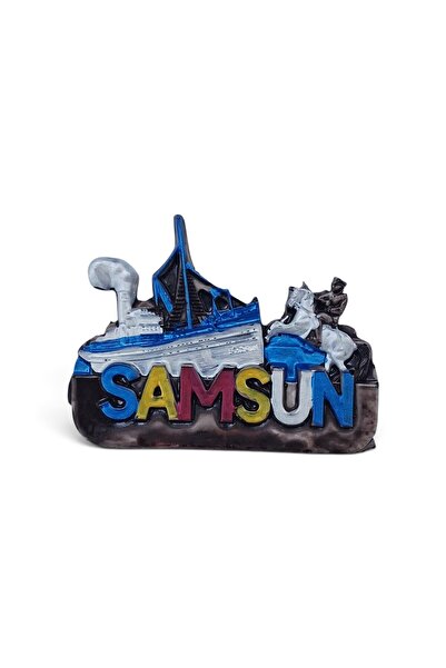 Genel Markalar Samsun magneti polyester kabartma hediyelik magnet