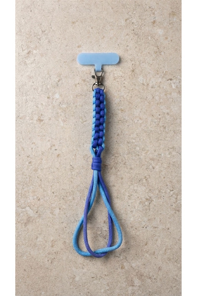 PARACORD ALPİN Mavi-Mor Telefon Charmı – Dekoratif ve Şık Telefon Askısı