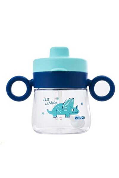 Rovco - Pipet Toplu Tritan Alıştırma Bardağı 180 Ml Mavi