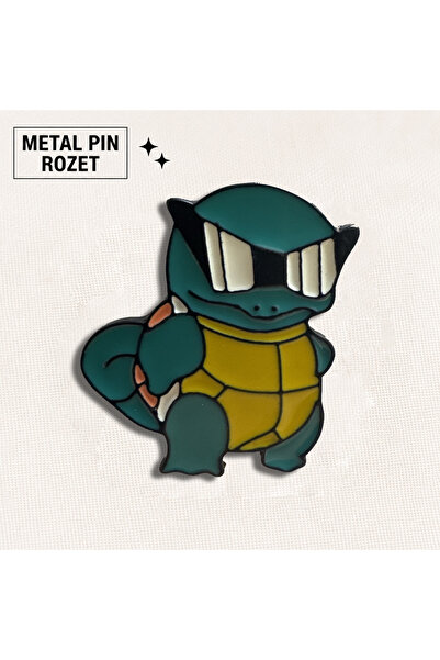 DREAMIOGIFTANDBOX Squirtle Pokemon Metal Pin Rozet Kawaii Çanta Ceket Şapka B...