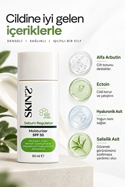 SKİN'SDERM Skins Derm Sebum Regulator Spf 50.
