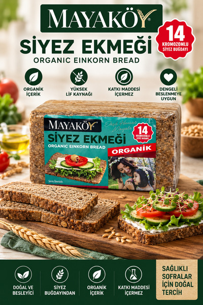 Mayaköy Mayaköy Organik Siyez Ekmeği 400 G