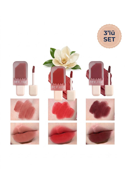 Hey Yue Hey.Yue - Long-Lasting Matte Liquid Lipstick Set - Smooth Matte Lips